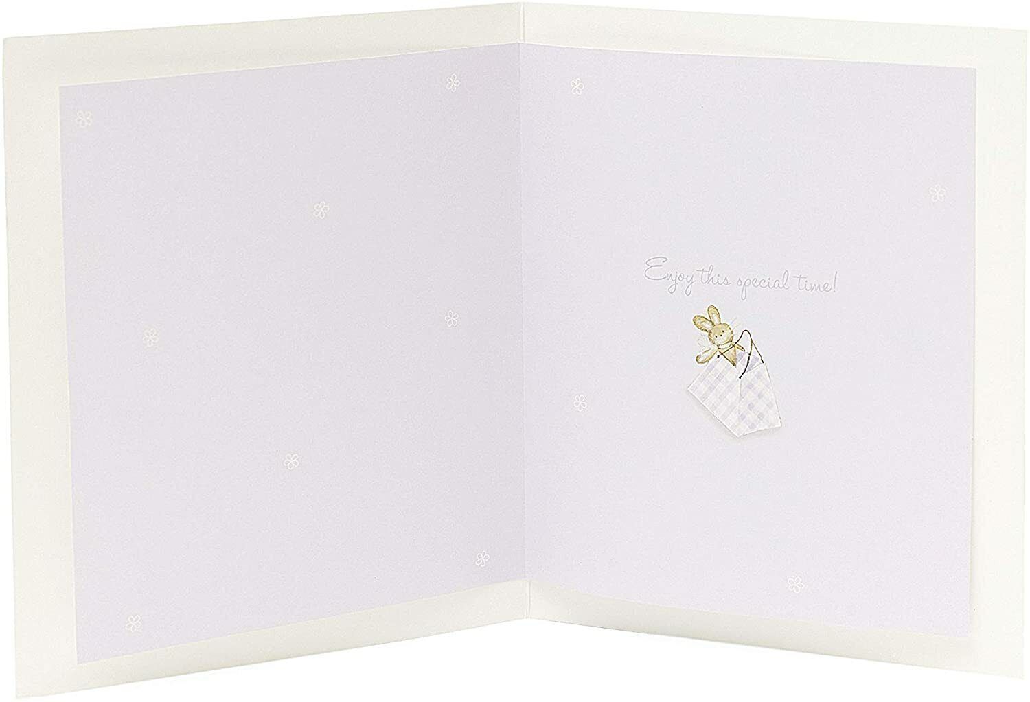 UK Greetings Mum To Be Congratulations Card featuring floral design and heartfelt message for celebrating pregnancy milestones.
