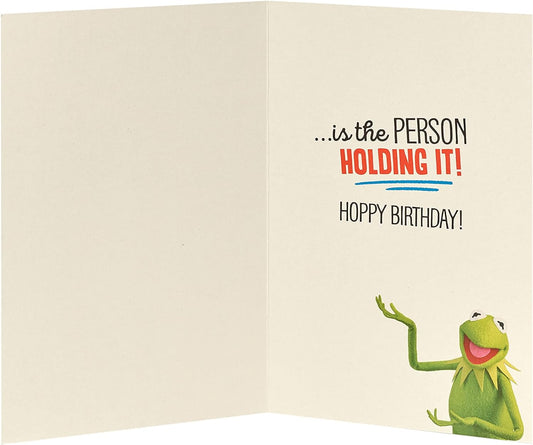 Muppets Kermit Grandad birthday greeting card featuring Kermit the Frog from UK Greetings, with colorful festive design.