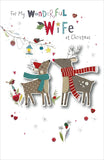 My Wonderful Wife Christmas greeting card from UK Greetings featuring a heartfelt festive love message and decorative design.