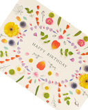 Colorful Nature Mandela Design birthday greeting card from UK Greetings with intricate botanical patterns and vibrant artwork.