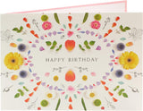 Colorful Nature Mandela design greeting card by UK Greetings featuring intricate floral patterns and vibrant birthday message.