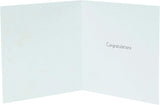 New baby boy embossed foil greeting card from UK Greetings featuring a cute design, perfect for celebrating a baby's arrival.