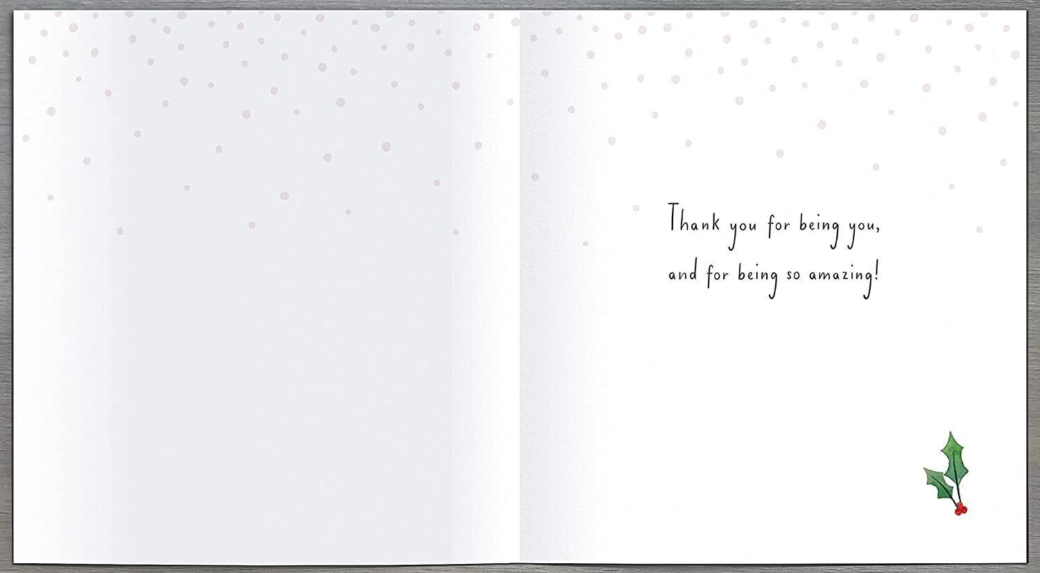 Festive Christmas greeting card featuring holiday design and heartfelt message from UK Greetings, ideal for seasonal wishes.