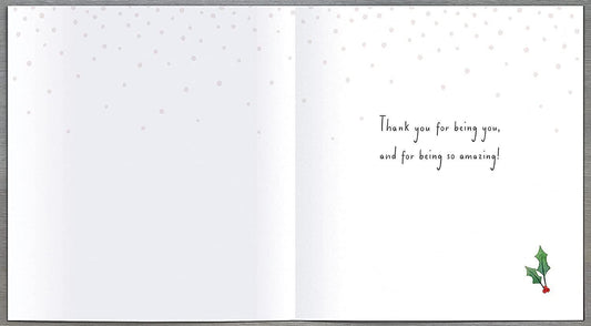 Festive Christmas greeting card featuring holiday design and heartfelt message from UK Greetings, ideal for seasonal wishes.