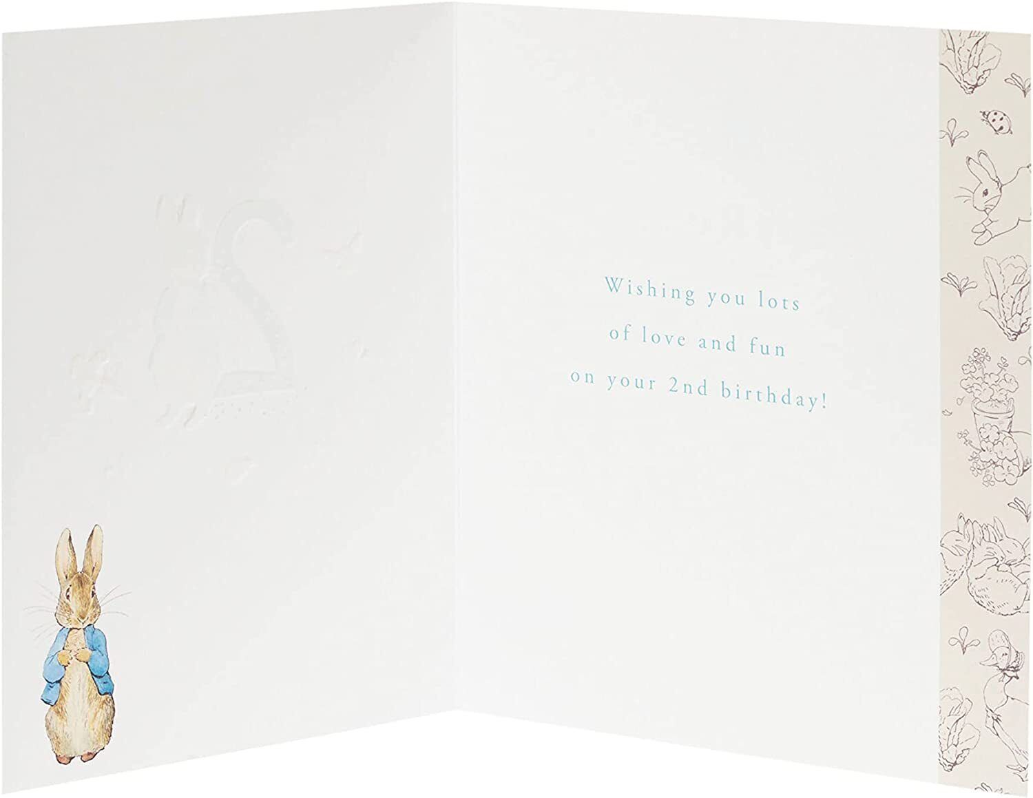 Peter Rabbit birthday greeting card for a special boy, featuring colorful illustrations from UK Greetings.