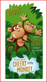 Pop Monkey Daddy Father's Day greeting card featuring playful monkey illustration from UK Greetings.