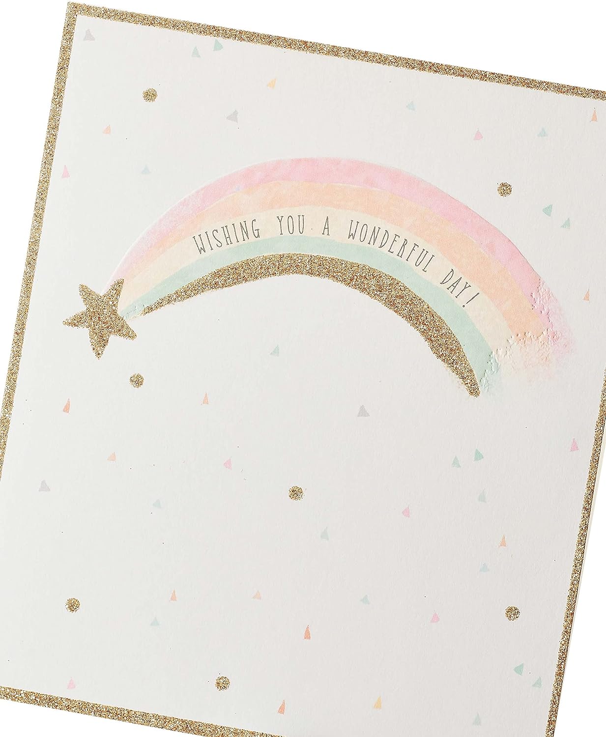 Rainbow Kindred Good Luck Birthday Card from UK Greetings, featuring colorful rainbow and cheerful design for birthdays.