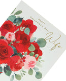 Romantic greeting card for wife from UK Greetings, featuring heartfelt message and decorative design for Valentine's Day.