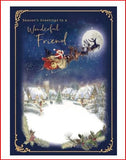 Season’s Greetings Christmas card for a friend, featuring festive design and heartfelt message from UK Greetings.
