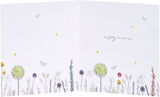 Serene Natural Gold Sympathy Card by UK Greetings, featuring a peaceful design with gold accents and heartfelt message.