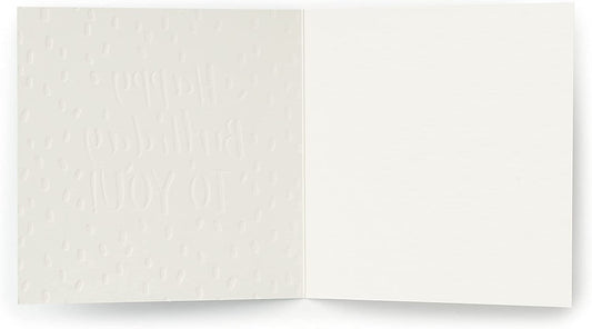 Shiny foil dots modern male birthday greeting card with colorful geometric design and bold typography from UK Greetings