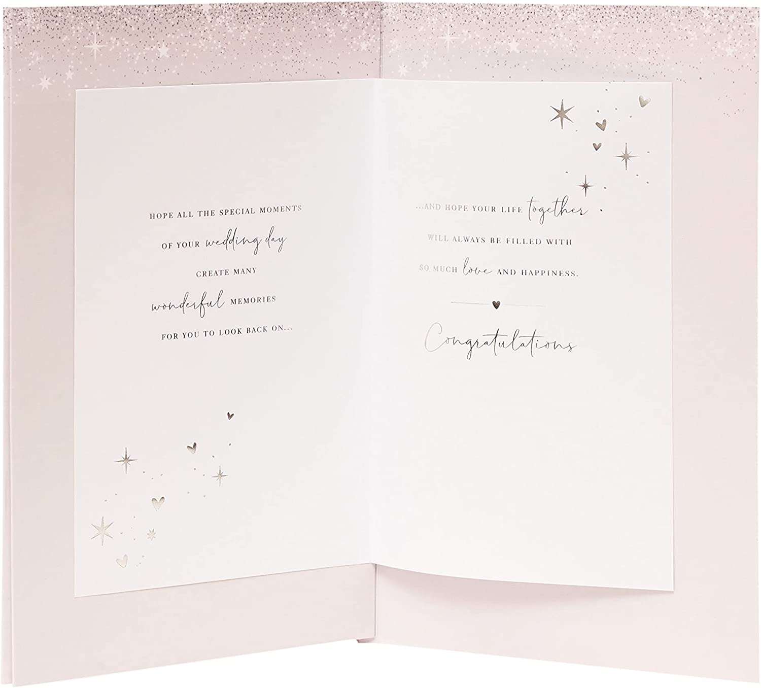 Silver foil laser-cut swan wedding greeting card with intricate design, perfect for wedding celebrations and special occasions.