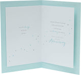 Silver glitter 60th diamond anniversary greeting card for husband with elegant design from UK Greetings