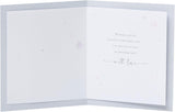 Snowflakes Christmas greeting card for friends featuring festive snowflake designs on a holiday-themed greeting card from UK Greetings.