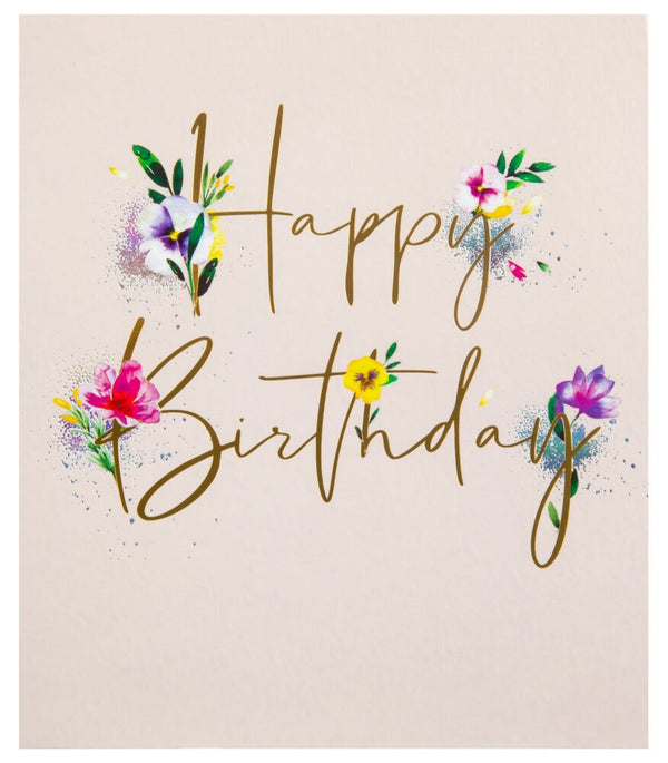 Sparkling Wishes birthday greeting card from UK Greetings with a heartfelt message and festive design.