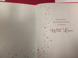 UK Greetings Special Aunty Christmas Card with festive heart-themed design and heartfelt holiday wishes.