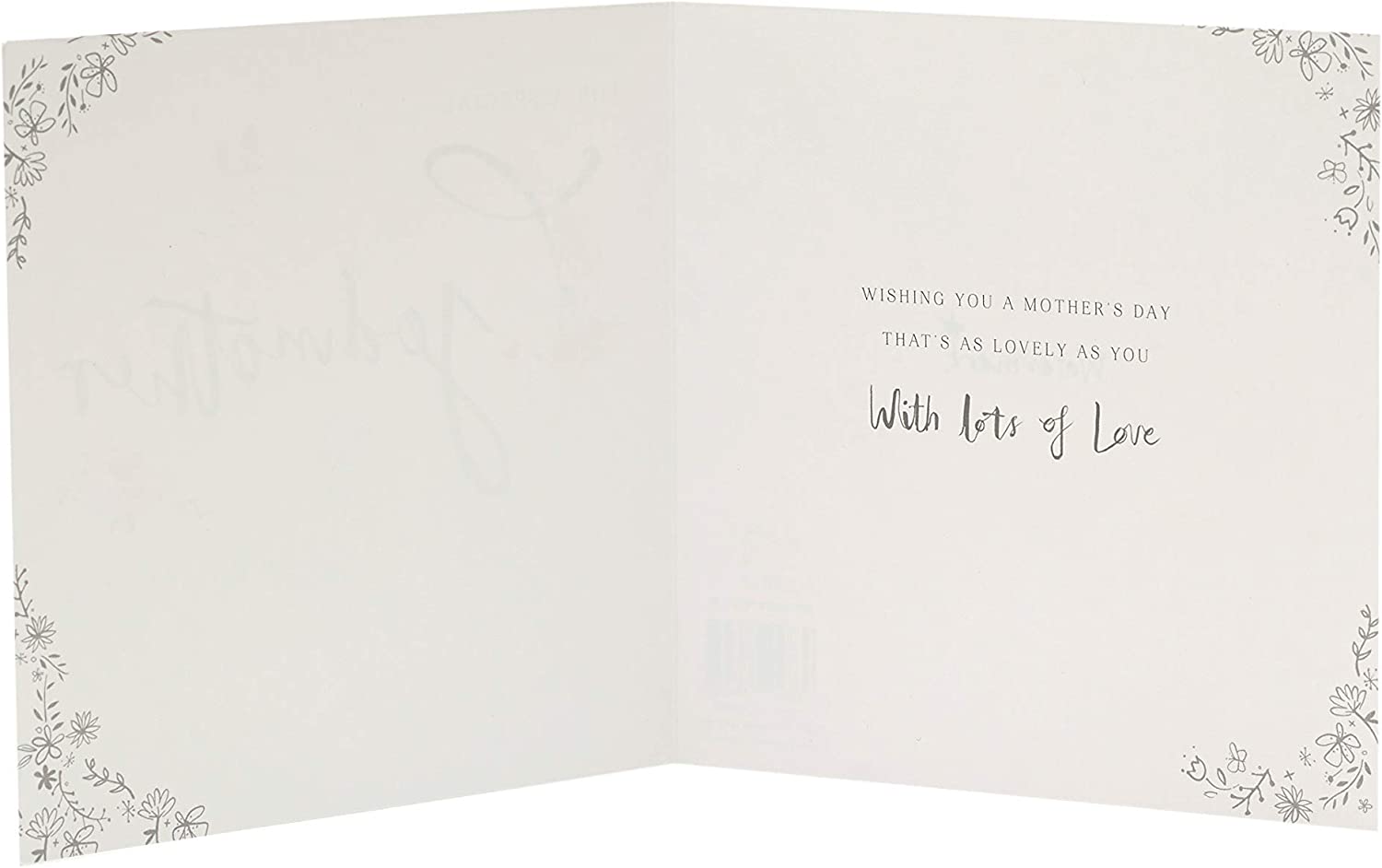 Special Godmother Mother's Day greeting card from UK Greetings with floral design and heartfelt message inside.