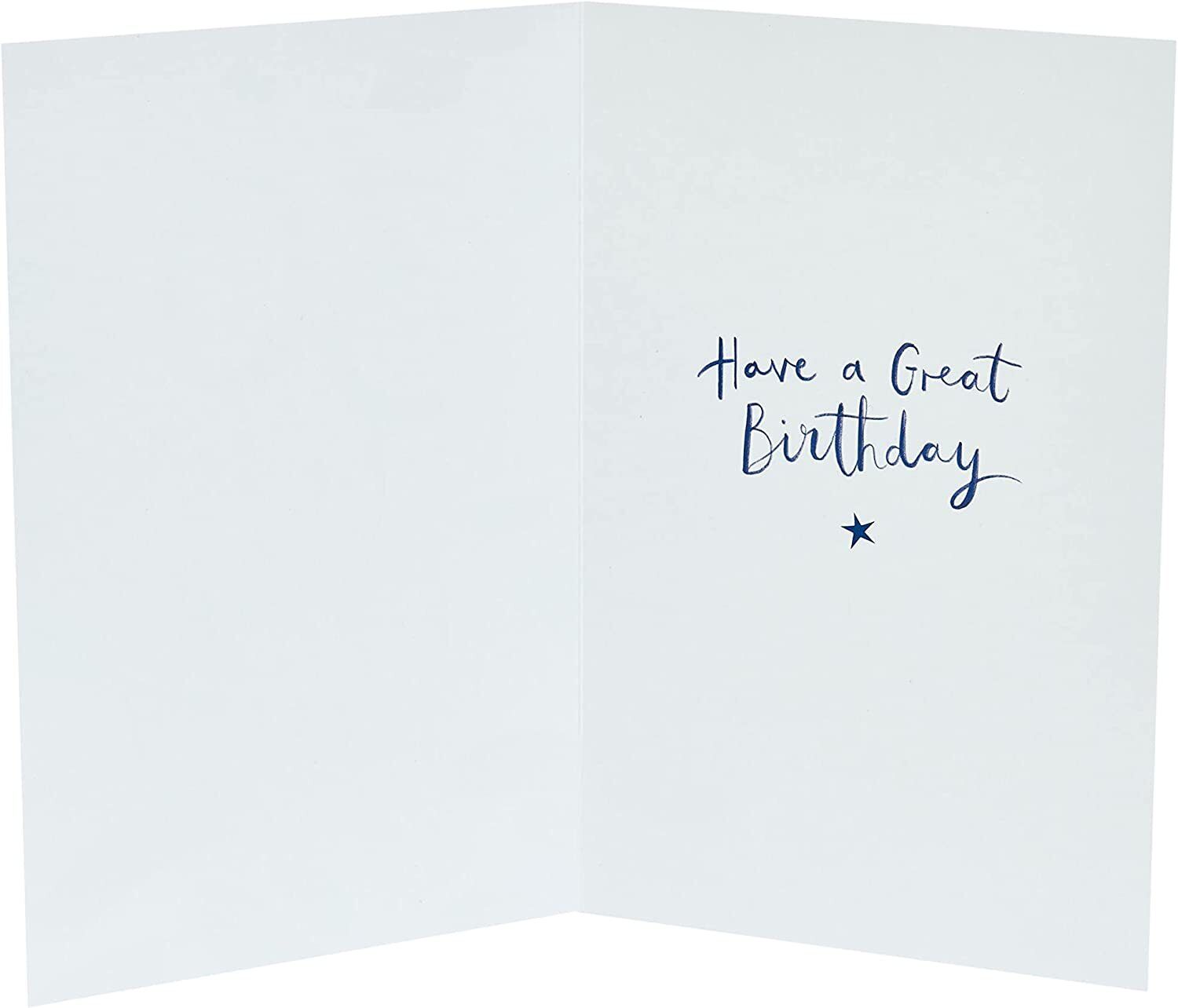 Stylish 30th milestone birthday cheers greeting card by UK Greetings with festive design and celebratory message.