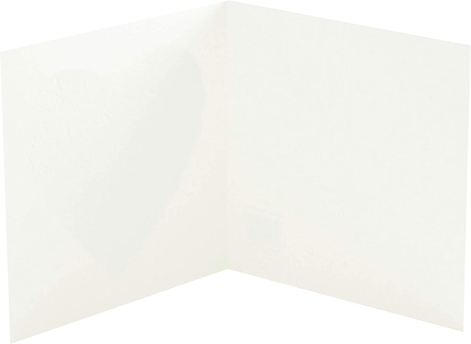 Stylish blank heart-shaped Valentine's Day greeting card from UK Greetings with a simple, elegant design for special messages.