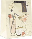 Elegant greeting card from UK Greetings featuring a festive cocktail design, perfect for celebrating special occasions.