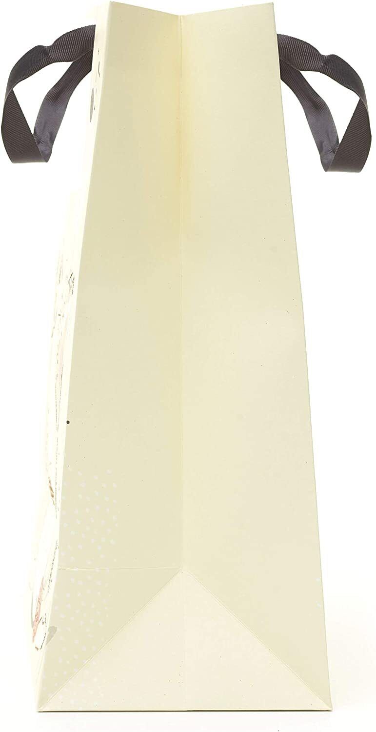 Decorative festive gift bag with stylish cocktail design, large size, ideal for gift wrapping, by UK Greetings.