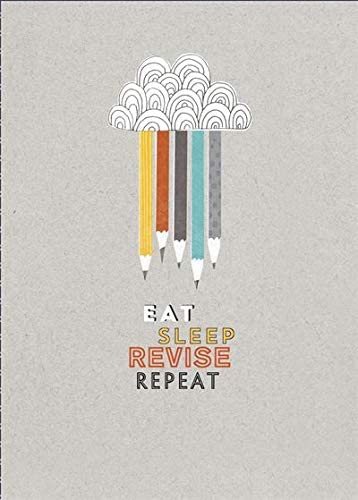 Stylish UK Greetings exam good luck greeting card with a colorful design and encouraging message for students.