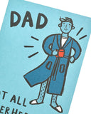 Stylish Lazy Dad birthday greeting card featuring humorous design, ideal for celebrating with a fun and memorable message.