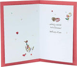 Sweet Santa and Mrs. Claus Christmas greeting card for auntie and uncle, featuring festive holiday illustrations from UK Greetings.