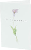 Watercolor flower sympathy greeting card by UK Greetings featuring soft floral artwork and heartfelt message.