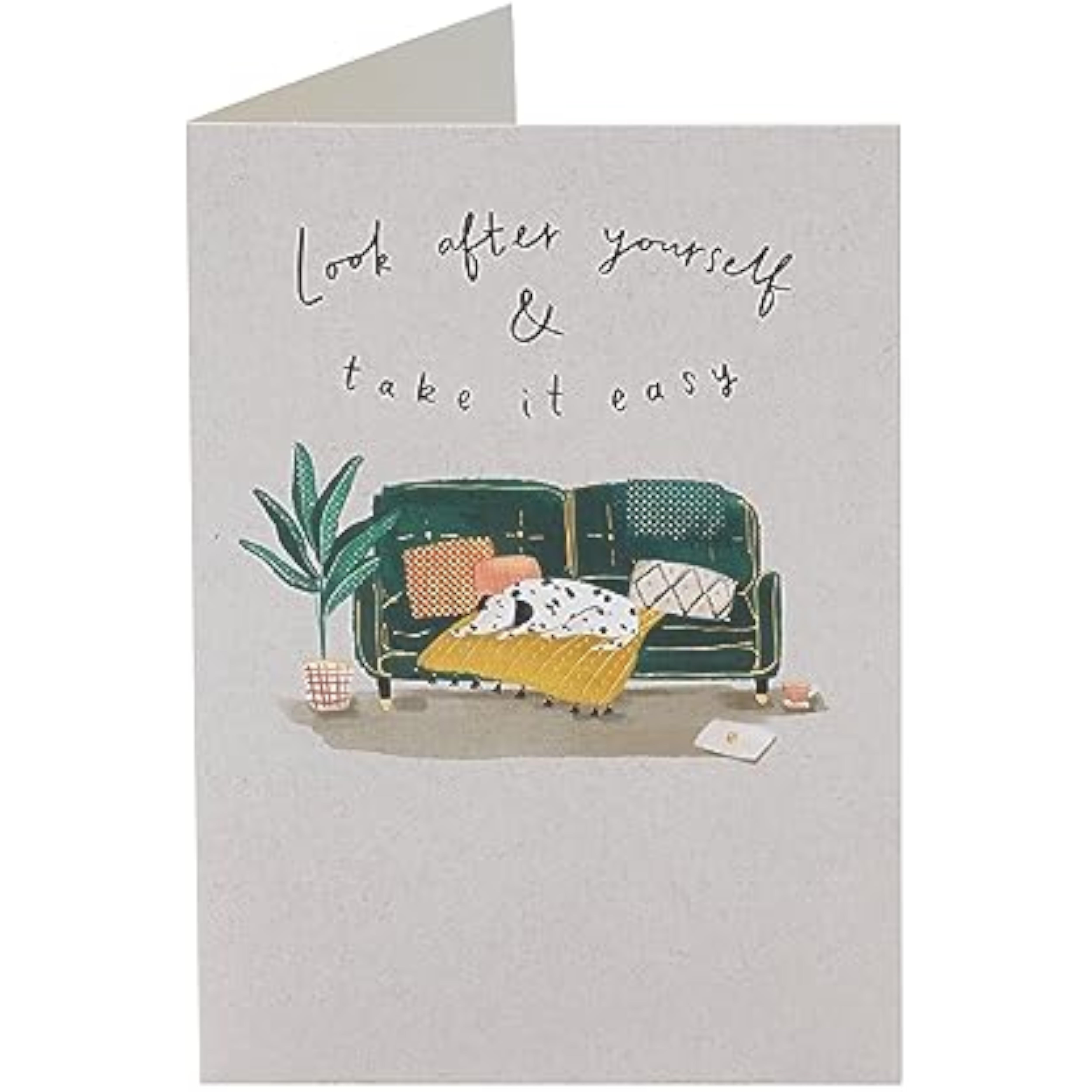 Uplifting Get Well Soon greeting card by UK Greetings featuring cheerful design for sending warm wishes.