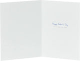 Father's Day greeting card for Grandad featuring teddy bear and trophy design, by UK Greetings, with colorful illustrations.