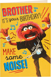 The Muppets Brother birthday greeting card from UK Greetings featuring colorful Muppets characters on the front.
