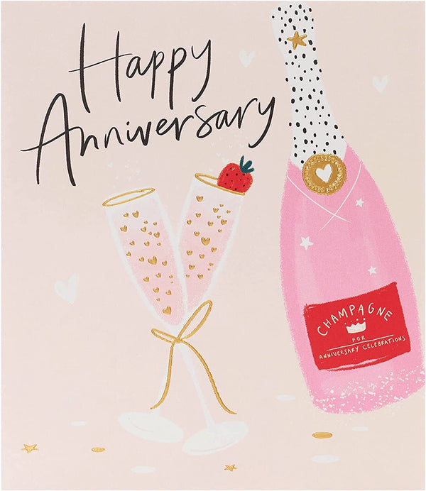 Elegant greeting card featuring a romantic couple design, perfect for anniversaries, from UK Greetings' timeless couple love collection.