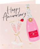 Elegant greeting card featuring a romantic couple design, ideal for anniversary celebrations, by UK Greetings.