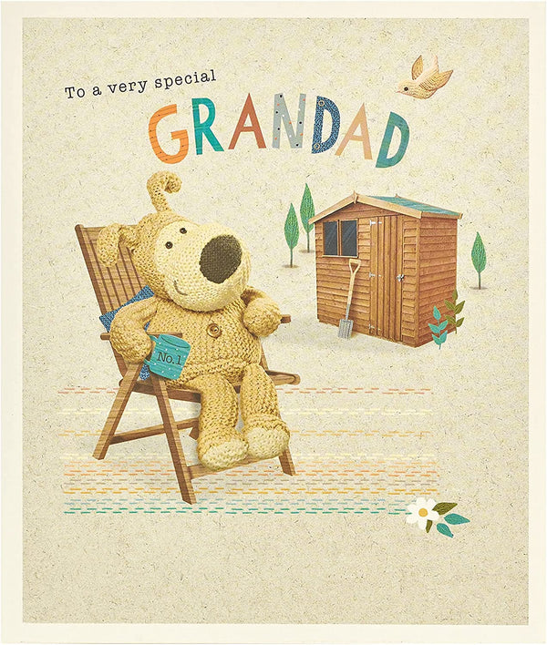 To A Very Special Grandad Boofle birthday greeting card by UK Greetings with colorful design and adorable Boofle character illustration.