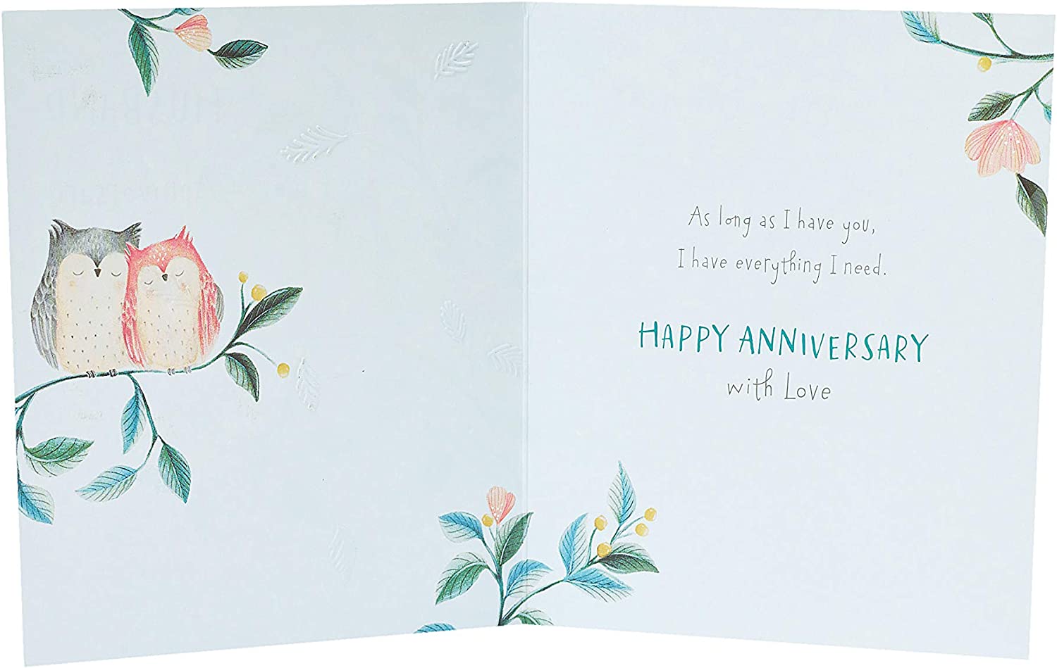 Foil romance anniversary greeting card for husband featuring elegant design, suitable for celebrating special occasions.