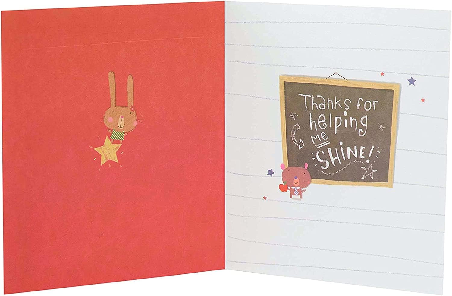 UK Greetings thank you card featuring a "To The Best Head Teacher Ever" message, ideal for teacher appreciation and gratitude.