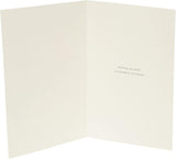 Two snowmen Christmas greeting card by UK Greetings, featuring festive winter scene and holiday message on the front.