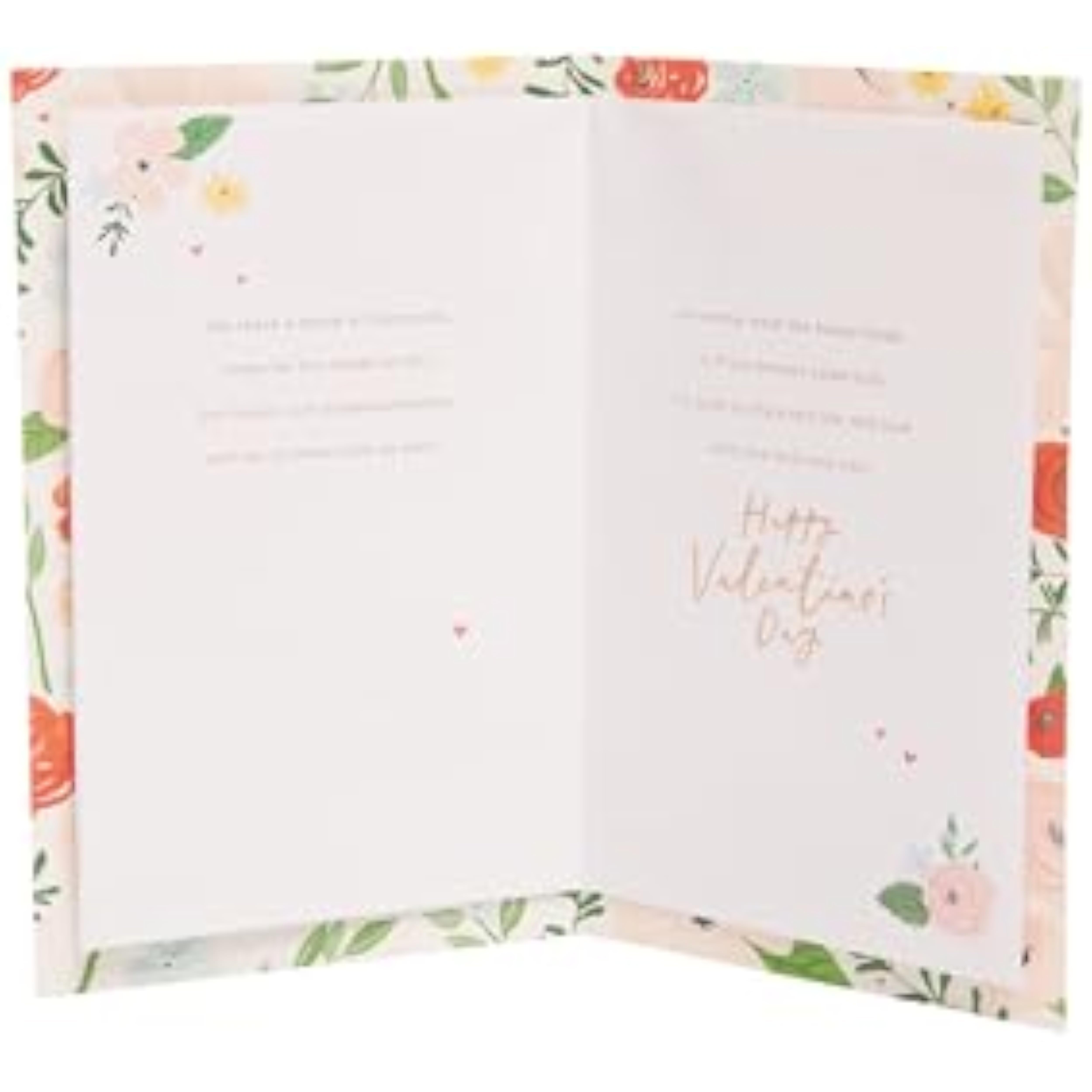 UK Greetings Valentine's Day greeting card for wife with bright floral design, featuring colorful flowers and heartfelt message.