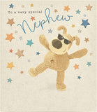 Greeting card featuring Boofle design for a birthday message, ideal for a special nephew, by UK Greetings.
