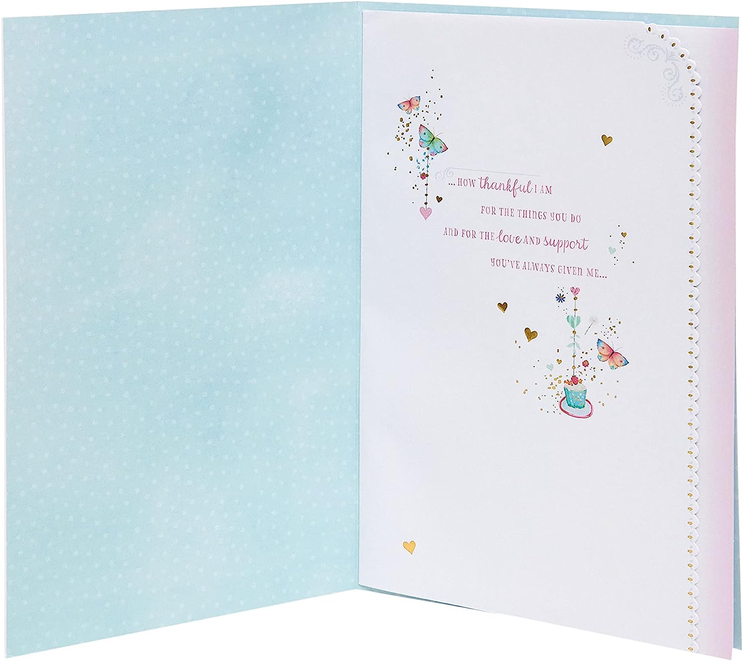 Vintage design Mother's Day greeting card by UK Greetings featuring floral artwork and heartfelt message.