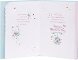 Vintage design Mother's Day greeting card from UK Greetings featuring floral artwork and heartfelt messages.
