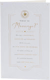 Poetic wedding greeting card for him, her, or a friend by UK Greetings, featuring elegant design and heartfelt message.