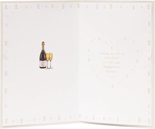 Wedding Day Boofles Toast Card by UK Greetings, featuring colorful cartoon characters and festive wedding-themed design.