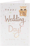 Wedding Day Boofles toast greeting card by UK Greetings featuring colorful cartoon characters and celebratory design.