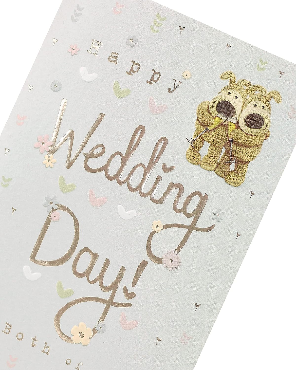 Wedding Day Boofles Toast Card by UK Greetings, featuring colorful cartoon characters and a cheerful design for wedding celebrations.