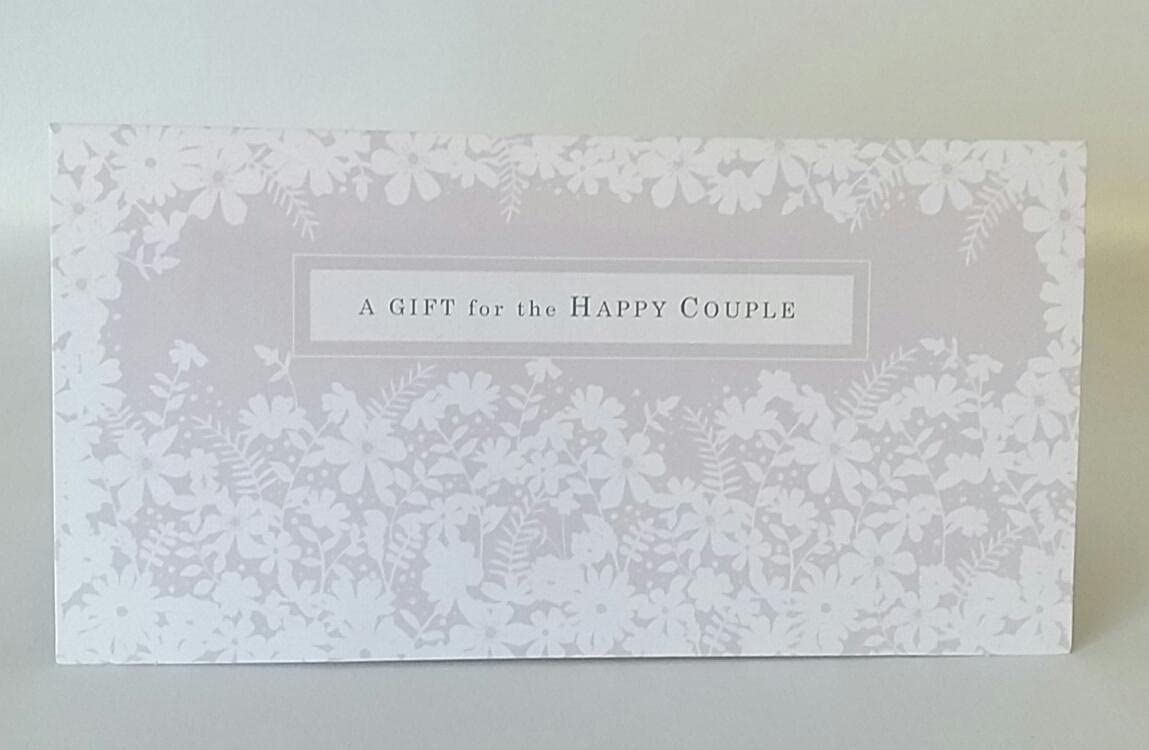 UK Greetings wedding gift money wallet and greeting card with elegant design for wedding gift giving.
