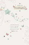 Heartfelt granddaughter birthday greeting card from UK Greetings featuring a colorful design celebrating a special bond.