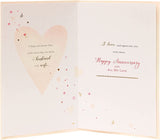 Luxury gold foil wife rose anniversary greeting card featuring elegant floral design, perfect for celebrating a special milestone.