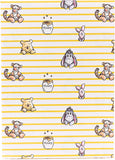 Winnie the Pooh greeting card with wrap and tags set by UK Greetings featuring Pooh Bear illustration and colorful design.
